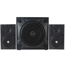 60W Hoogvermogen houten subwoofer met afstandsbediening - Bedraad en draadloos Bluetooth desktop luidspreker