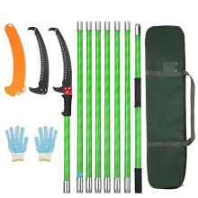 Professionele 26 ft uitschuifbare hoogtakzaag - 8 secties, lichtgewicht en sterke draagkracht tuingereedschap