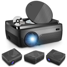 Full HD 1080p slimme WiFi-projector met ondersteuning voor dual-band, Bluetooth 4.1, draagbare outdoor thuisbioscoopprojector