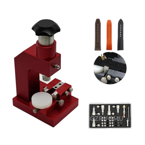 Adjustable Multifunctional Leather Hole Punch Tool for Watch Straps - Round, Square, Oval Puncher
