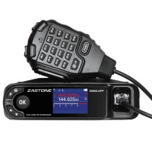 Zastone D9000APP 50W Dubbelband Mobiele Radio met Draadloze Microfoon & App-geschakelde Frequentie-instelling (UHF/VHF)