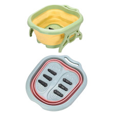Portable Foldable Foot Soaking Tub - Plastic Massage Bath Bucket for Home Pedicure & Sauna