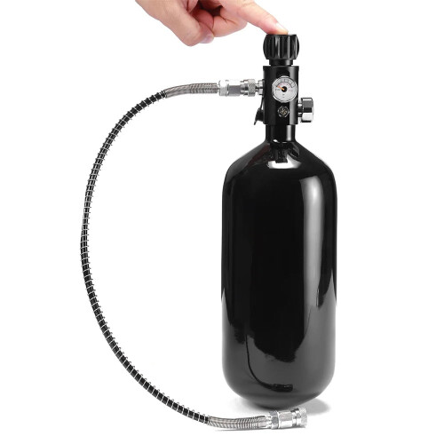 Compacte 1,6L hogedruk koolstofvezelcilinder: Mini duik- en brandweerluchtcilinder