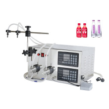 Dual-Head Magnetic Pump Liquid Filling Machine for Soft Drinks & Essential Oils - ZONESUN ZS-YG2