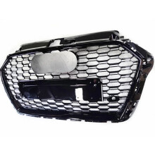 Glans Zwart RS3 Stijl Sport Hex Mesh Honingraat Motorkap Grille voor Audi A3/S3 8V (2017-2020) - Premium Auto Accessoire