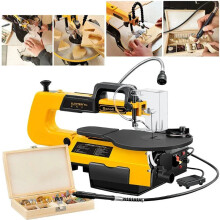 16-Inch Multifunctional Speed Regulating Wire Saw Machine with LED Lighting - Perfect for Woodworking, DIY Carving, Polishing, and Curve Saw