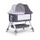 Multi-Functional Foldable Crib & Cradle: 0-24 Months Baby Shaker with Queen Bed Splice 1