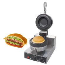 Premium antiaanbakbare roestvrijstalen hamburgermaker voor straatmaaltijden - commercieel van kwaliteit