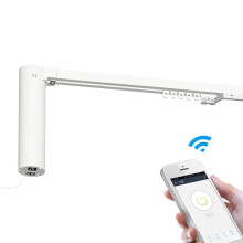 SmartLife Motorized WiFi Curtain Control System with App & Voice Remote - Customizable Track Rail
