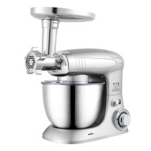 Veelzijdige 1000W roestvrijstalen voedselmixer en processor met sapcentrifuge, slagroomklopper, kneden en vleesmalfuncties - Model SC 232C (