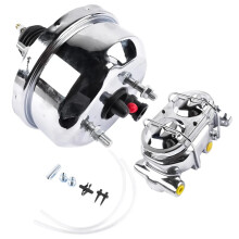 Hoogwaardige Chrome Street Rod Power Brake Booster met Bail Top Master Cylinder - AP02 7