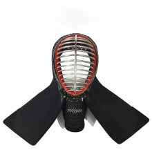 Precisie 3 mm Machine-Gepiercete Kunstleren Kendo Beschermingsuitrusting Mask & Pantser