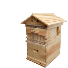 Eco-Friendly Wooden Bee Hives with Roof: Automatic Bee Hotel & Beekeeping Equipment for Efficient Honey Collection