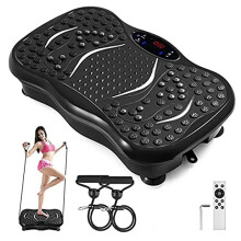Whole Body Vibration Platform with Resistance Bands & Remote Control for Effective Fat Burning and Weight Loss