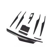 Premium 9-Piece Dry Carbon Fiber Interior Trim Set for BMW 5 & 6 Series (G30, G32, F90)