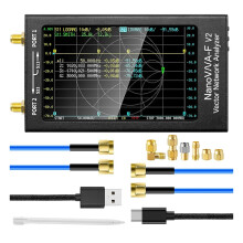 Aursinc NanoVNA-F V2 Vector Network Analyzer - 4,3 inch, 50 kHz-3 GHz, HF/VHF/UHF antenne-analyzer met 5000mAh batterij voor radioamateurs