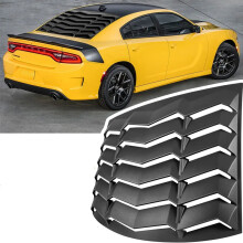 Dodge Charger Achter Zijraam Louver Zonnescherm Cover (2011-2022 Modellen) - Compatibel met SXT, GT, R/T, Scat Pack, SRT Hellcat