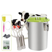 Automatic Electric Pulse Milking Machine with 12L & 16L Stainless Steel Buckets for Cattle and Goats