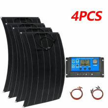 Veelzijdig Super Power Zonnepaneel Kit: 1000W-2000W voor campers, boten, auto's, huizen en kamperen - Compatibel met 18V, 36V en 72V acculad