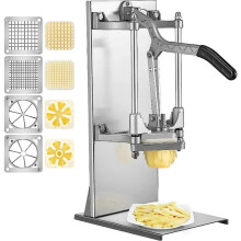 Zware Franse frietsnijder met verwisselbare messen - 1/2, 1/4, 3/8 Gemakkelijke snijder, 6/8 wigschijf voor aardappelen en citroenen