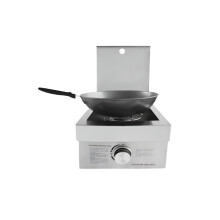 Compact Smokeless Stainless Steel Gas Stove for Courtyard & Small Spaces - Chinese Edge Design