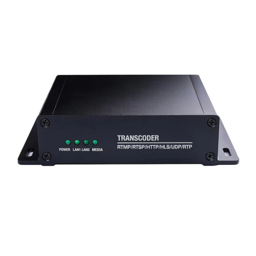 4K HEVC H.265/H.264 IP-decoder en transcodeerder met bitrate-reductie en protocolconversie