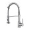 Sleek Brass Pull-Out Sprayer Kitchen Faucet with Flexible Spring Design and Single Handle Control 1