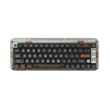 Melgeek Mojo68 Transparante Aangepaste Mechanische Toetsenbord - Bluetooth, Hot-Swappable, Programmeerbaar, Geavanceerd Ontwerp