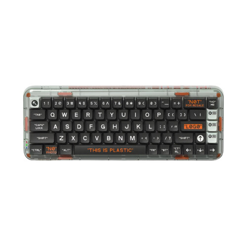 Melgeek Mojo68 Transparent Custom Mechanical Keyboard - Bluetooth, Hot-Swappable, Programmable, Advanced Design