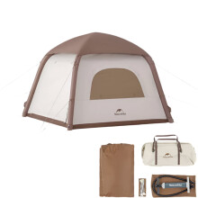 Naturehike Ango Air Dome Tent: Geïntegreerde Opblaasbare Kampeer Tent voor Gezinspicknicks met Zilveren Coating Zonnebrandbescherming, Draag