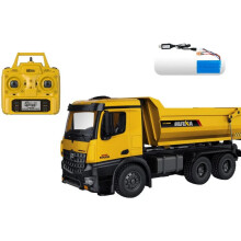 1:14 Scale RC Excavator Construction Vehicle - 10CH 2.4GHz Rechargeable Remote Control Toy with LED Lights - Perfect Birthday Gift RC Truck