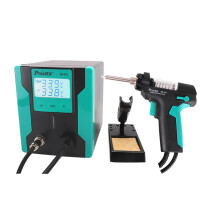 Proskit SS-331H ESD LCD Digital Electric Desoldering Pump - BGA Vacuum Solder Sucker Gun with Auto Sleep, 110V/220V Compatibility