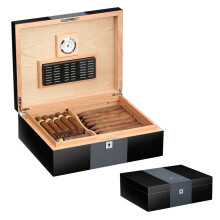 Galiner Large Capacity Spanish Cedar Cigar Humidor with Hygrometer & Humidifier