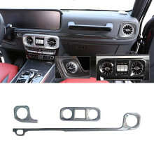 Mercedes Benz G-Klasse W464 Carbon Fiber Dashboard- en Luchtuitlaatbekleding Set (3-delig) voor 2019-2023 G500/G63