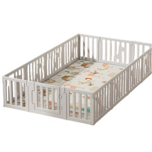 Giraffe patroon opvouwbare HDPE baby speelpen set voor thuisgebruik - modern ontwerp voor kinderen