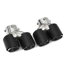 BMW G20/G21 M340i & G42/G22 M240i Dual Quad Carbon Fiber Uitlaatsierstukken - Tailpipesysteem van 2020 Model