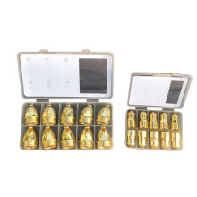 100pcs Premium P80 Plasma Cutting Nozzle & Electrode Set - Gold Upgrade for LGK 100 CNC Plasma Cutters