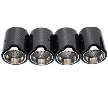 BMW M2/M3/M4 F-serie koolstofvezel uitlaatpijp upgrade - set van 4 uitlaatdoppen