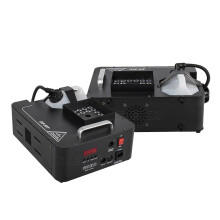 Shehds 1500W Smoke Machine & RGB LED Wash DMX Fogger - 2-Pack for DJ Disco Party Stage Effects