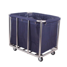 Roestvrijstalen wasmand met opbergmand - 90x65x80cm, rechthoekig ontwerp voor gezins- en zakelijk gebruik