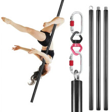 Aerial Flying Dance Pole: 3m Suspension Fitness Tube with Rotary Silicone Steel for Home Gym & Bar