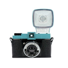 Lomography Diana F Medium Formaat Retro 120 Filmcamera met Flash - Vintage Muziek Magie