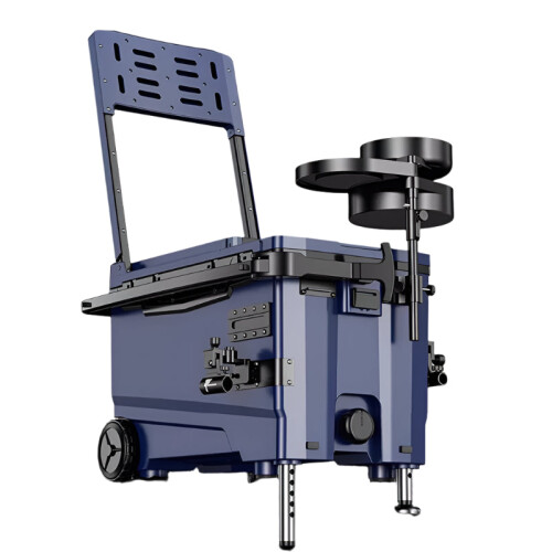 32L Portable Fishing Box with Wheels - Thickened ABS Insulation, Multifunctional Live Fish Storage