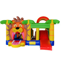 Ultieme Jungle Avontuur Bounce Combo: Opblaasbare Springkussen voor Kinderen met Glijbaan en Trampoline voor Binnen- en Buitenplezier