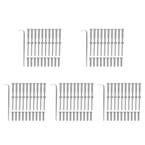 Hex Head Threaded End Fitting Terminal for 1/8 Inch Cable 10 Pairs