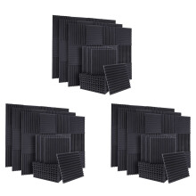50 de bucăți panouri fonoabsorbante din spumă acustică, 1 x 12 x 12 inci