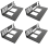 Mining Frame Mining Rig Case Ondersteuning ITX/Mini ATX voor 8 GPU (ATX) 4