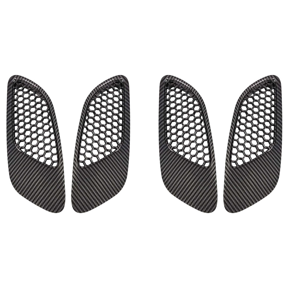 2Pcs Engine Hood Vent Cover For- E90 E91 E92 E93 M3, Carbon Fiber 4853004640330