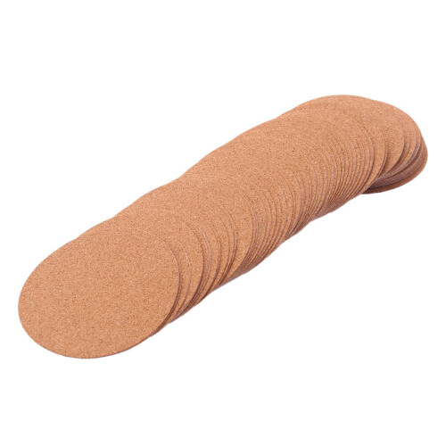 Cork Coasters,Cork Mats Cork Backing Sheets(60 Pcs, Round) 1
