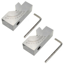 75 x 25 x 36 mm presisjonsjusterbar vinkel V-blokkfresing 0 til 60 grader